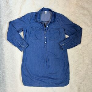 2/$15 Chambray Cotton Dress | Western Cowgirl Style | Size M Old Navy Chambray